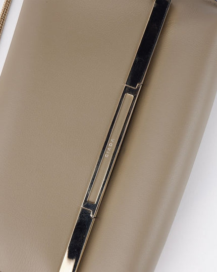 Giada Beige Leather Crossbody Bag