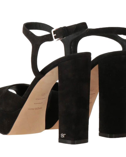 Sergio Rossi Black Velvet Sandal