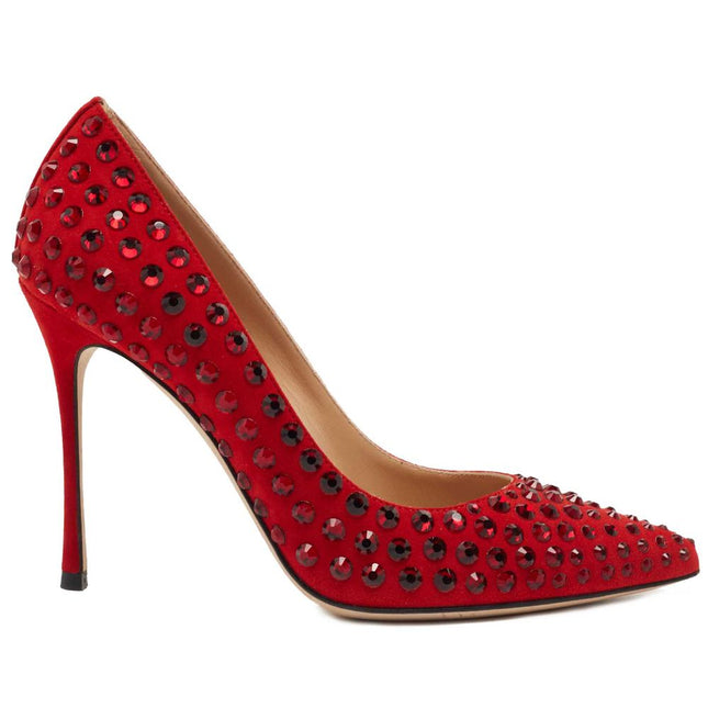 Sergio Rossi Red Calfskin Women Pump