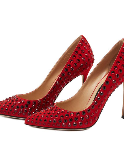 Sergio Rossi Red Calfskin Women Pump