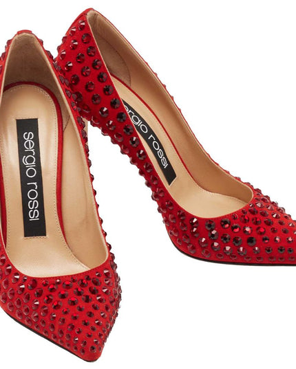 Sergio Rossi Red Calfskin Women Pump