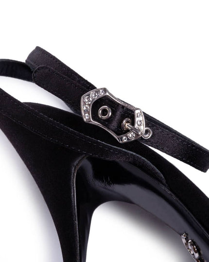 Dolce & Gabbana Black Goatskin Sandal