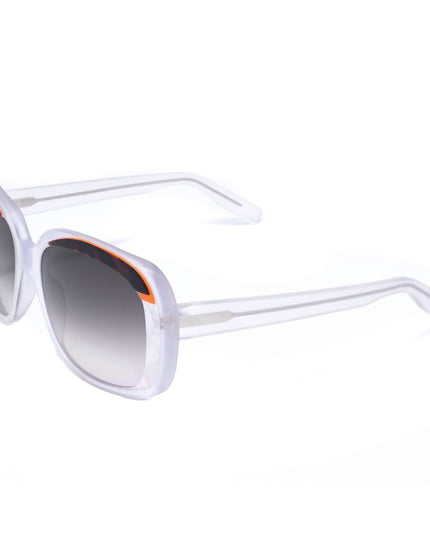 Italia Independent White Acetate Sunglasses