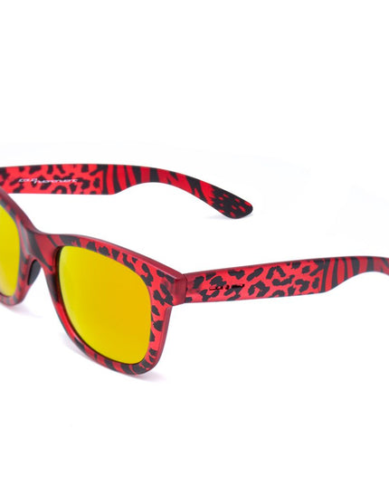 Italia Independent Red Acetate Sunglasses