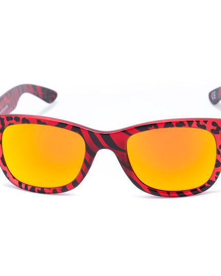 Italia Independent Red Acetate Sunglasses
