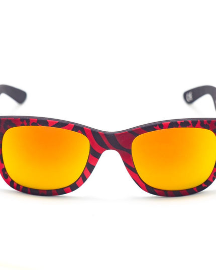 Italia Independent Red Acetate Sunglasses