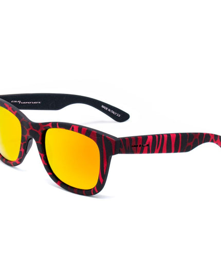 Italia Independent Red Acetate Sunglasses