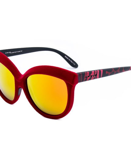 Italia Independent Red Acetate Sunglasses
