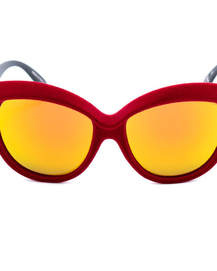 Italia Independent Red Acetate Sunglasses