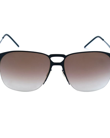 Italia Independent Black Metal Sunglasses