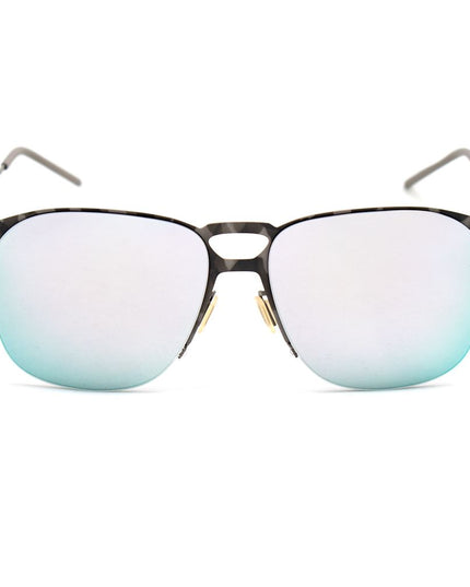 Italia Independent Gray Metal Sunglasses