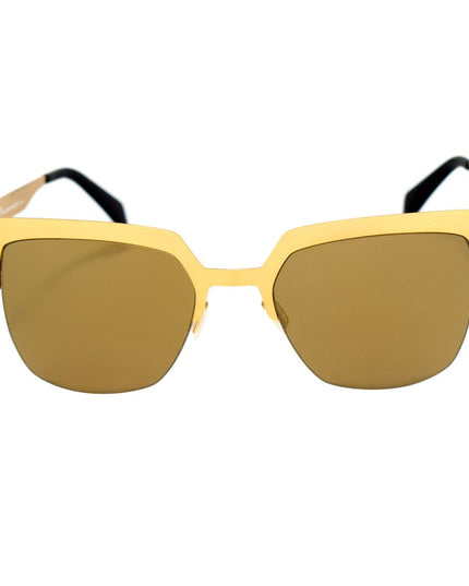 Italia Independent Gold Metal Sunglasses