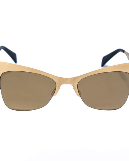 Italia Independent Gold Metal Sunglasses