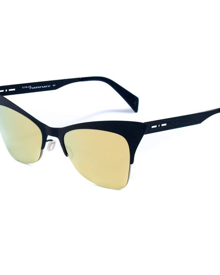 Italia Independent Black Metal Sunglasses