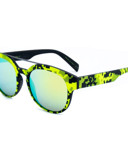 Italia Independent Yellow Acetate Sunglasses