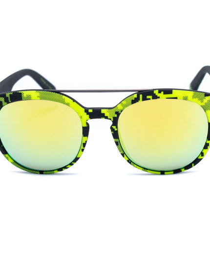 Italia Independent Yellow Acetate Sunglasses