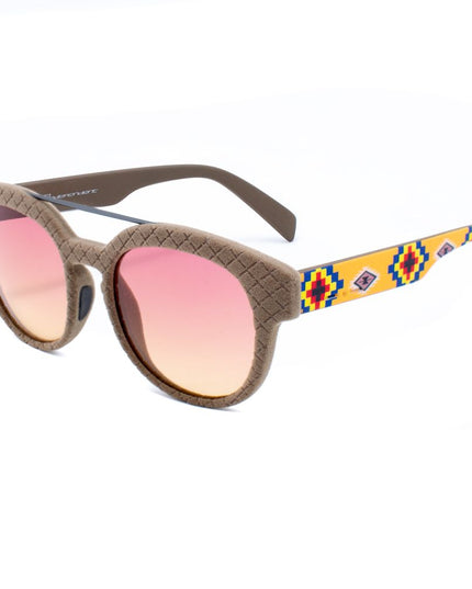 Italia Independent Brown Acetate Sunglasses