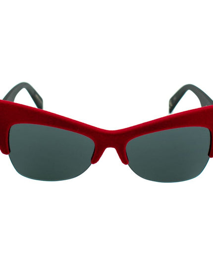 Italia Independent Red Acetate Sunglasses