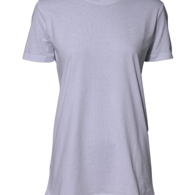 Dolce & Gabbana White Cotton Goodluck 2023 Crew Neck T-shirt