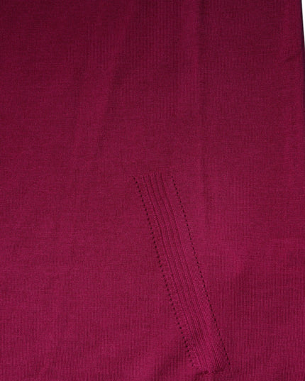 Dolce & Gabbana Fuchsia Wool Long Sleeves Turtleneck Sweater