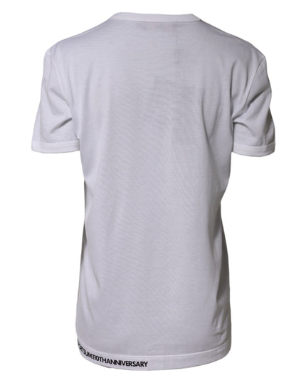 Dolce & Gabbana White DG Loves Moscow Cotton Crew Neck T-shirt