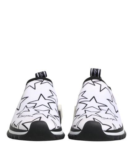 Dolce & Gabbana White Stars Sorrento Low Top Sneakers Shoes