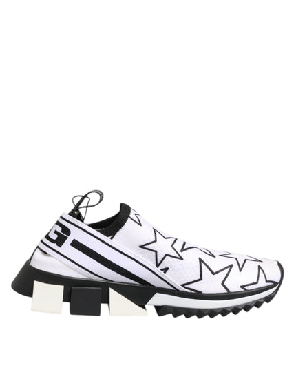 Dolce & Gabbana White Stars Sorrento Low Top Sneakers Shoes