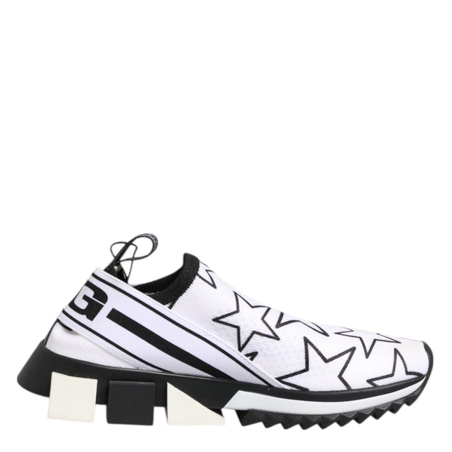 Dolce & Gabbana White Stars Sorrento Low Top Sneakers Shoes