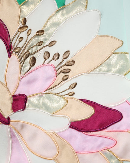 Dolce & Gabbana Green Floral Garterized Straight Pajama Pants