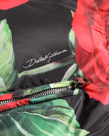 Dolce & Gabbana Multicolor Floral Puffer Coat Full Zip Jacket