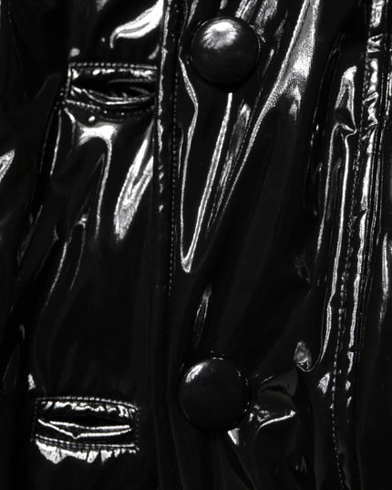 Dolce & Gabbana Polyester Black Quilted Puffer Coat  Jacket