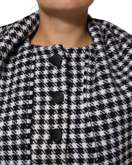 Dolce & Gabbana Multicolor Wool Monochrome Patterned Jacket