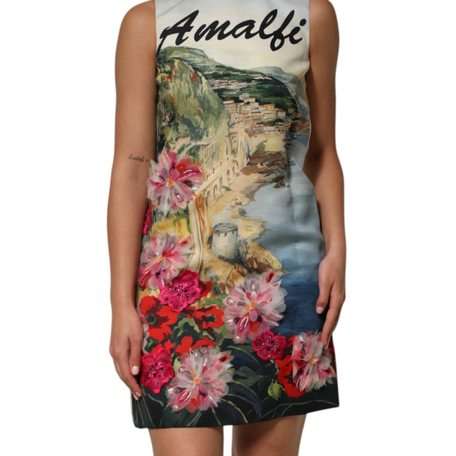 Dolce & Gabbana Multicolor Crystal Embellished Mini Dress