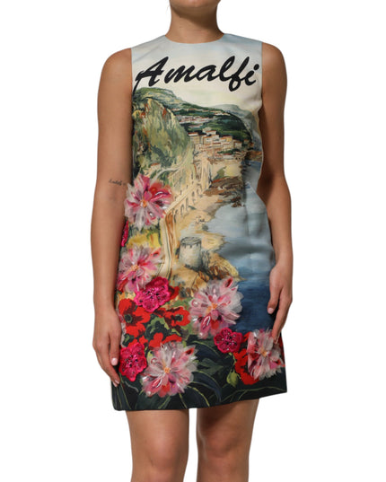 Dolce & Gabbana Multicolor Crystal Embellished Mini Dress