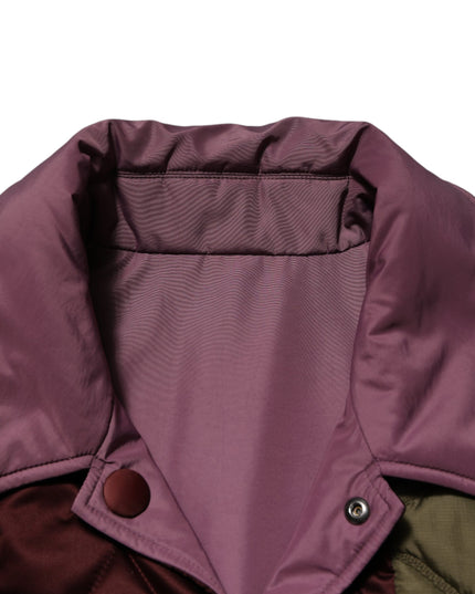 Dolce & Gabbana Multicolor Patchwork PolyesterQuilted Jacket