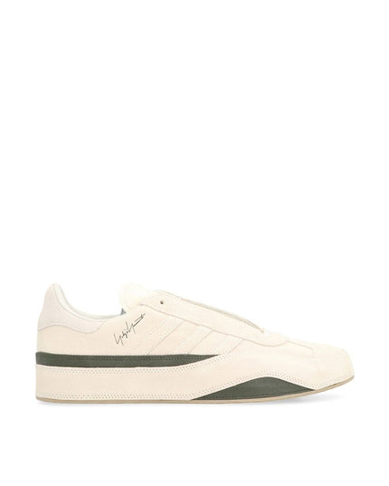 Y-3 White Calfskin Low Top Sneakers