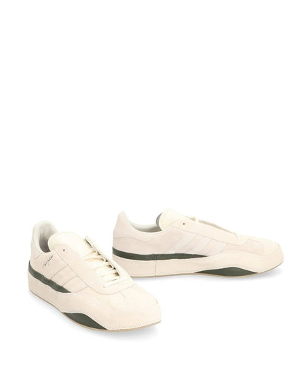 Y-3 White Calfskin Low Top Sneakers