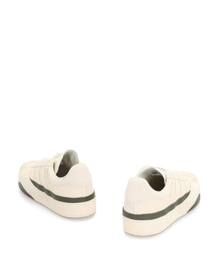 Y-3 White Calfskin Low Top Sneakers