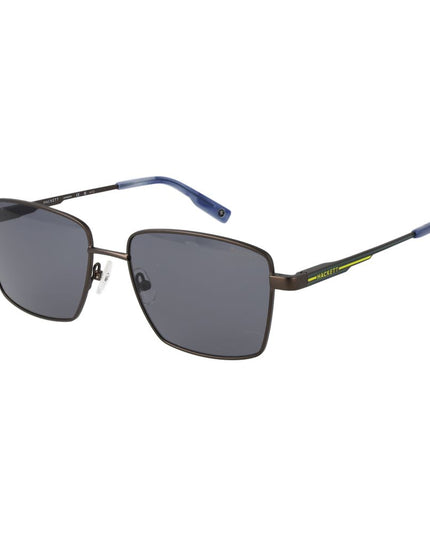 Hackett Gray Metal Sunglasses