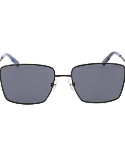 Hackett Gray Metal Sunglasses