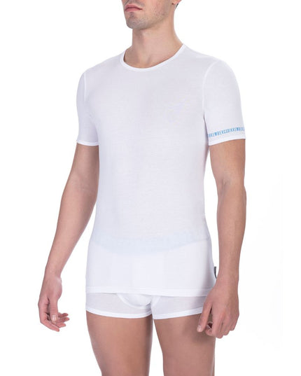 Bikkembergs White Cotton Men's T-Shirt
