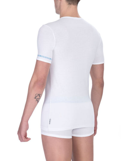 Bikkembergs White Cotton Men's T-Shirt