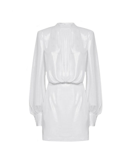 BLANCA VITA White Polyester Casual Dress
