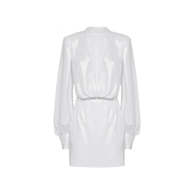 BLANCA VITA White Polyester Casual Dress