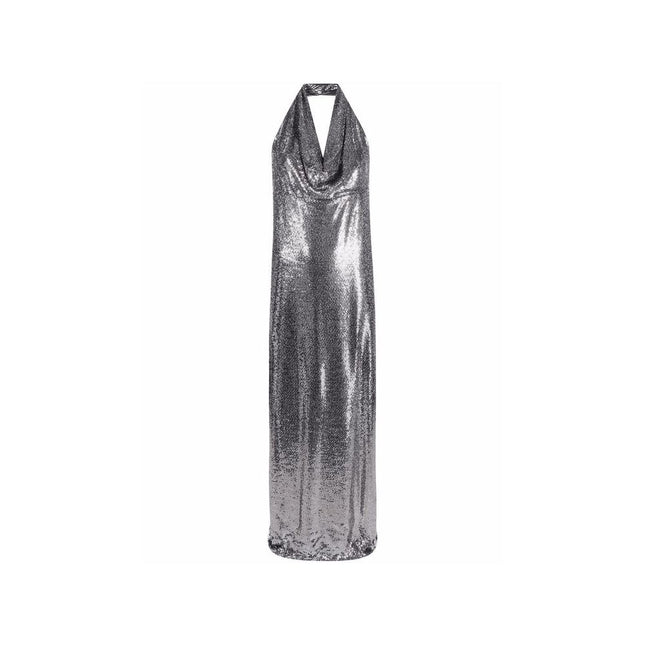 BLANCA VITA Silver Elastane Cocktail Dress