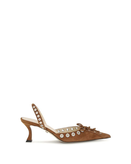 MACH & MACH Brown Calf Leather Bos Taurus Lace-Up