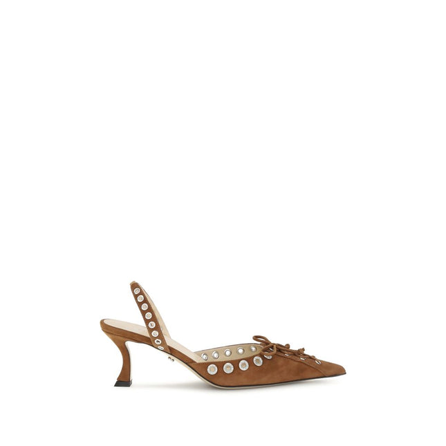 MACH & MACH Brown Calf Leather Bos Taurus Lace-Up