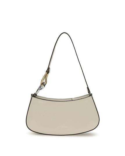 Staud Cream Calf Leather Bos Taurus Shoulder Bag