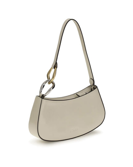 Staud Cream Calf Leather Bos Taurus Shoulder Bag