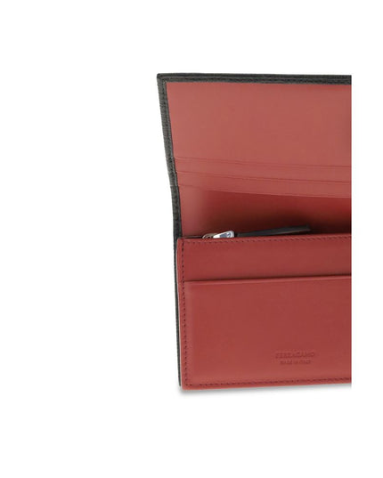 Ferragamo Black Leather Wallet